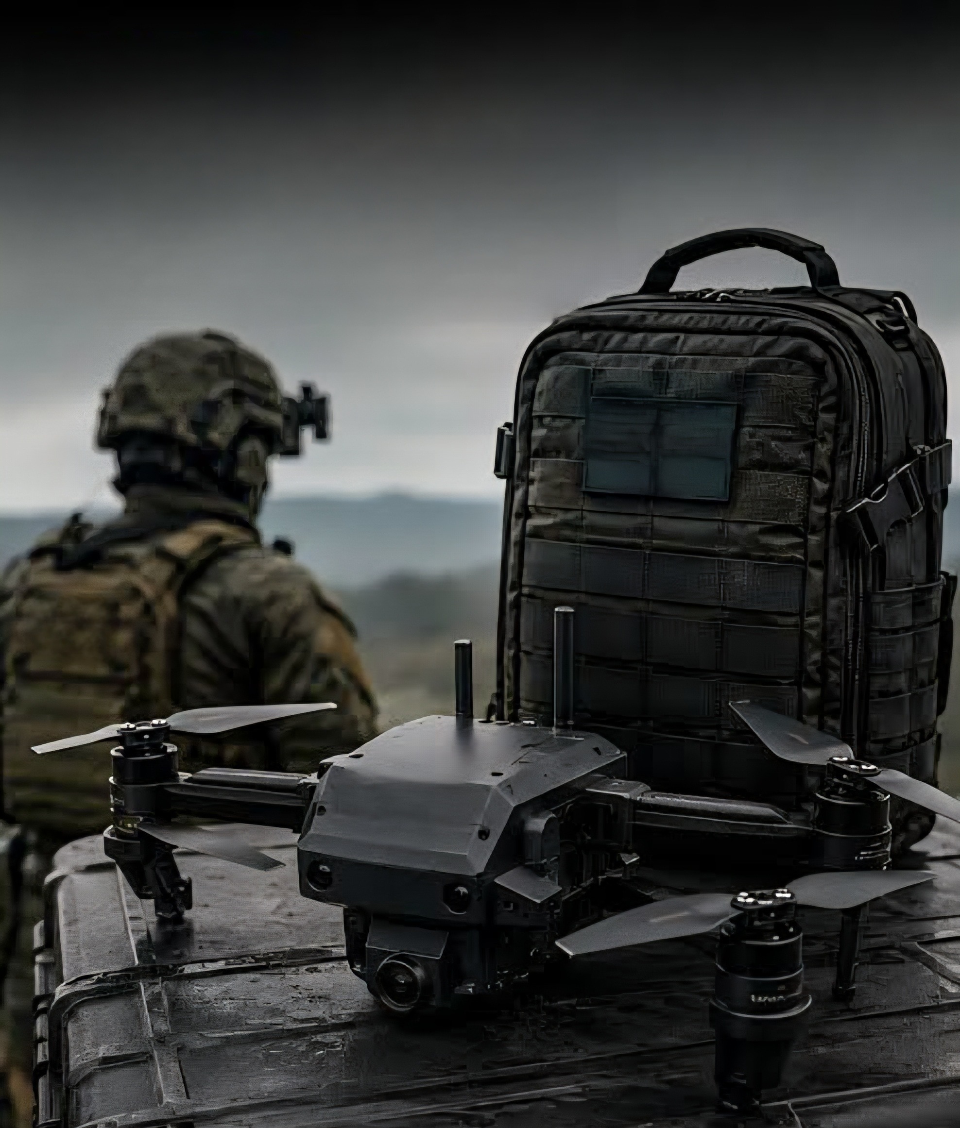 Man-portable tactical drone platform with field kit